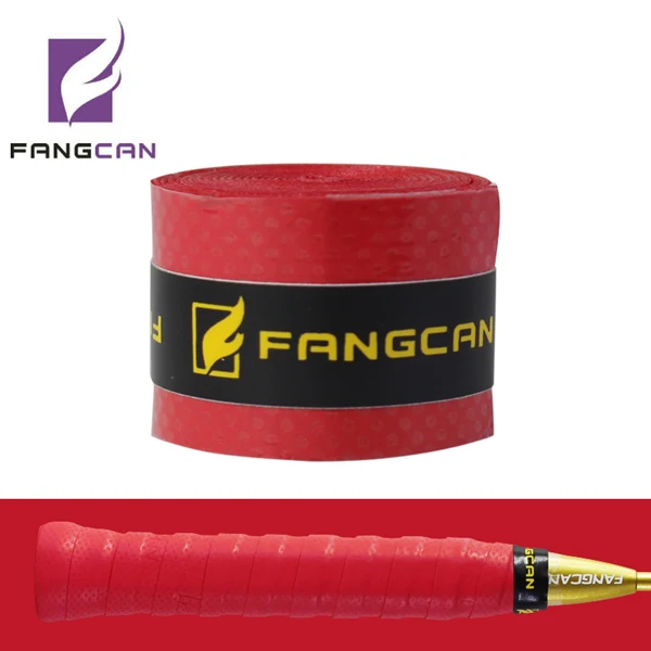 1 шт. FANGCAN Stiletto PU Grip Badminton Grip Нескользящая поглощающая пот искусственная Теннисная ракетка для бадминтона 7 цветов - Цвет: Upgrade red