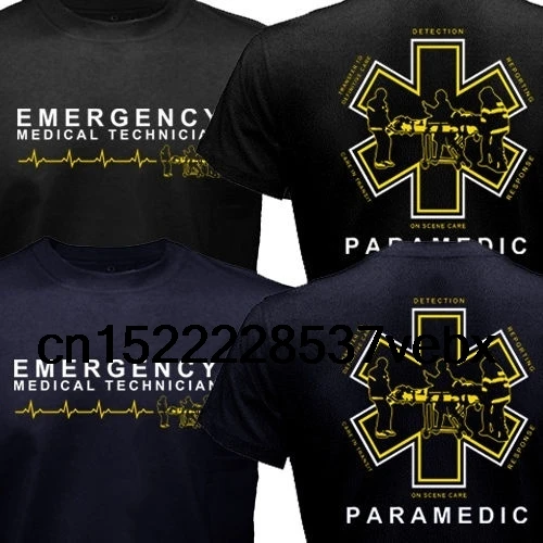 

Proud Paramedic EMT Emergency Medical Technician Medic Rescue Gift Tshirt Men00