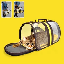 Переносная дорожная прозрачная сумка для домашних животных переноска для собаки маленькая большая сумка Аксессуары для собак-3
