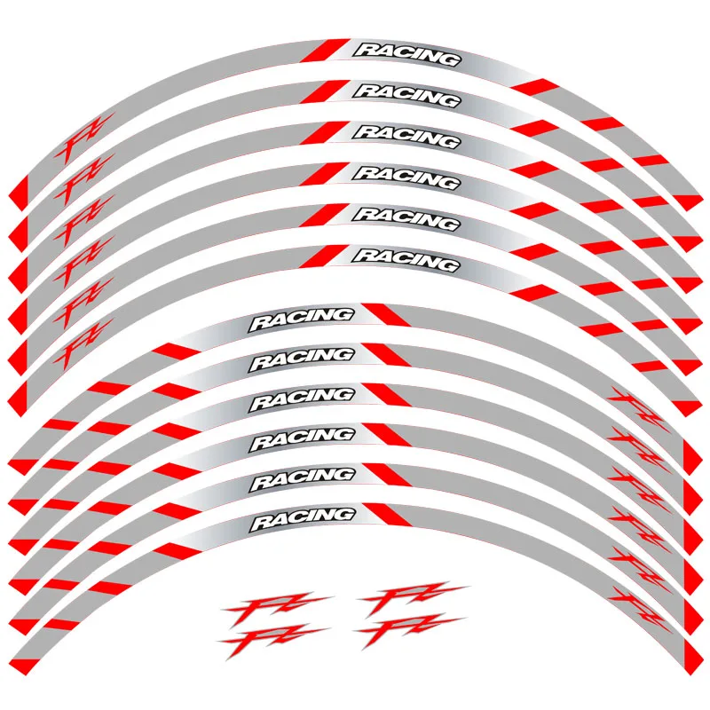 Новинка, высокое качество, 12 шт., подходят для колес мотоцикла, наклейка в полоску, отражающая оправа для Yamaha FZ1 FZ6, FZ-07, FZ8, FZ-09, FZ-10, FZS1000