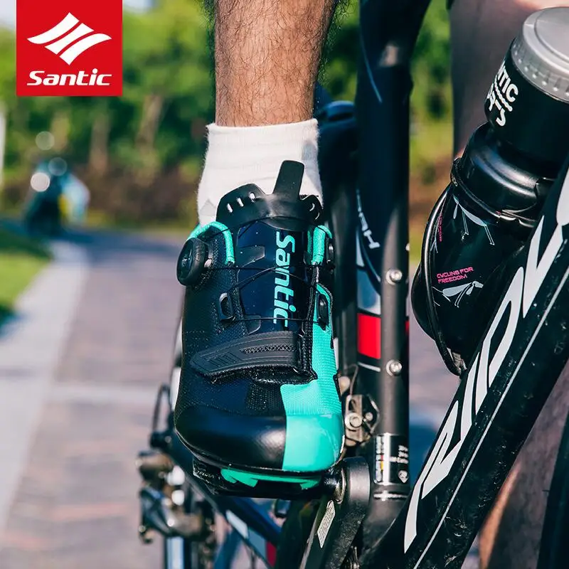 

Santic 2019 new Design Cycling Shoes Men Outdoor Mountain Bike Shoes Self-locking MTB Shoes Non-slip Bicycle Shoes Ciclismo