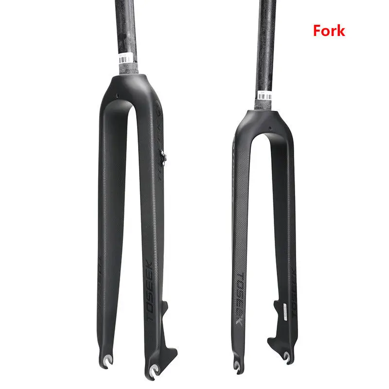 TOSEEK Carbon Fiber MTB Fork Mountain Bike Rigid Straight Disc Brake 2627.529 Forks 3K Super light  (7)