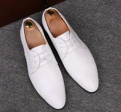 Классические мужские оксфорды в британском стиле; свадебные туфли; zapatos hombre vestir gentleman; острое платье для выпускного бала - Цвет: 1