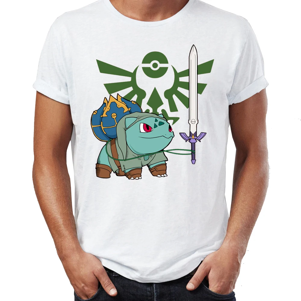 Мужская футболка Pokemon Starters Pikachu Pichu Charmander Squirtle And Bulbasaur, игровая футболка с надписью Gamer, футболки, топы, Harajuku, уличная одежда - Цвет: 6