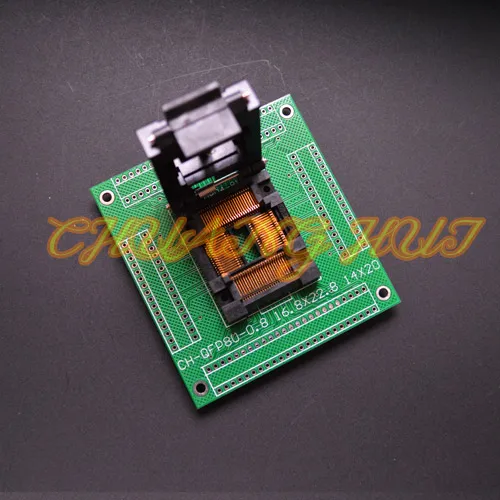 

IC51-0804-1200 test socket TQFP80 LQFP80 QFP80 ic socket with PCB Pitch=0.5mm