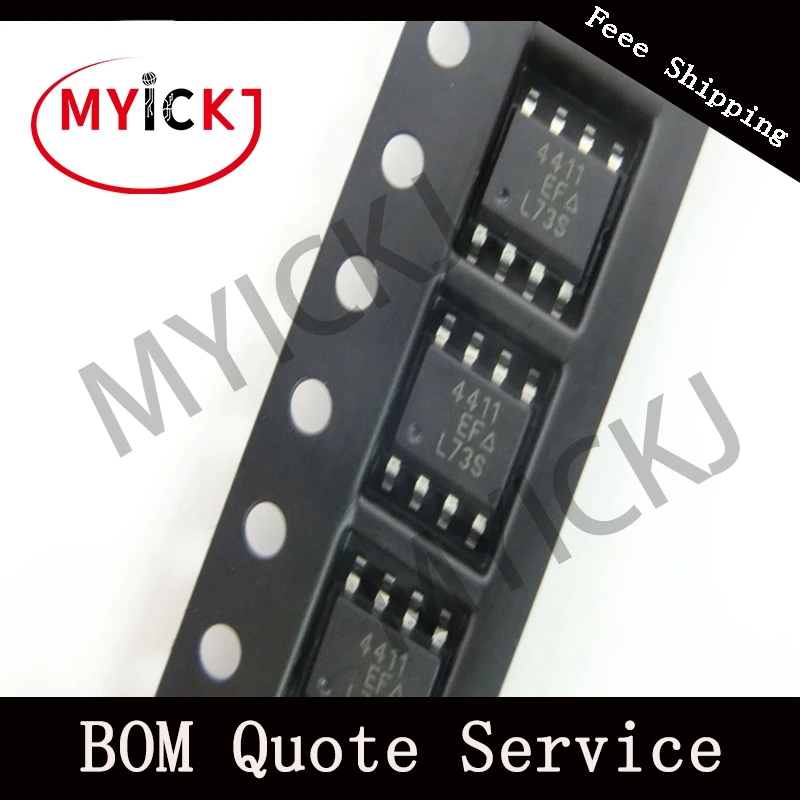 

10pcs AO4411 IC CHIP MOSFET P-CH 30V 8A sop 8 4411 new original
