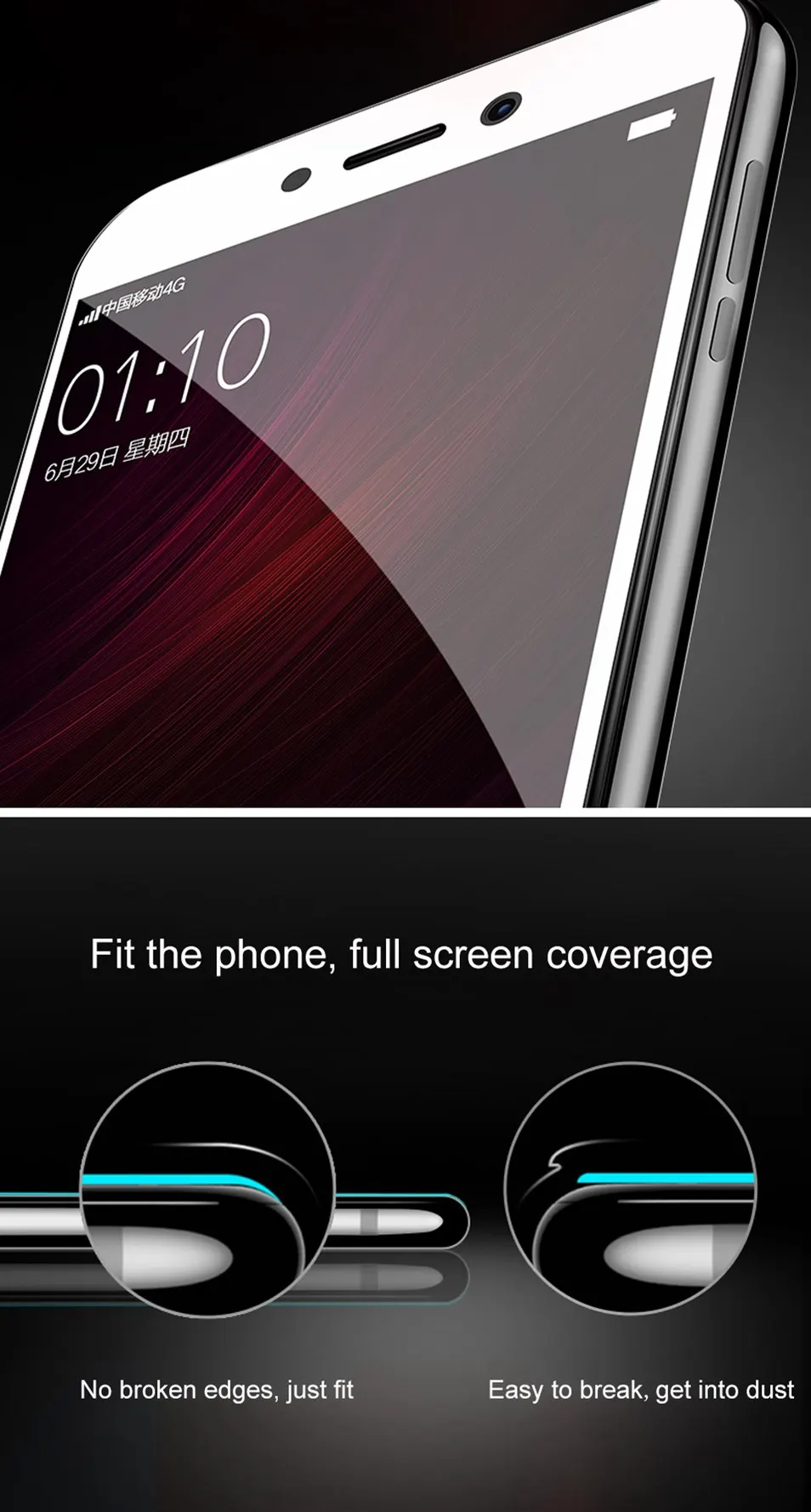 WhaY Glass For Xiaomi Mi 6 Tempered Glass 5D Full Cover For Xiaomi Mi 6 6X A1 Screen Protector Xiomi Mi6 Redmi Note 5 Pro Film   (4)