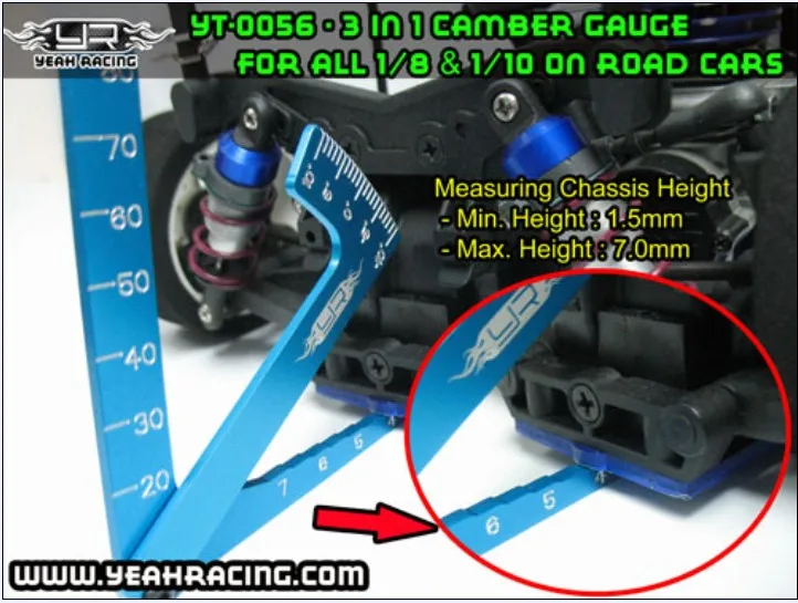 

Shunting tools camber car height tires angle balancing tool standard ruler HSP 94123 94111