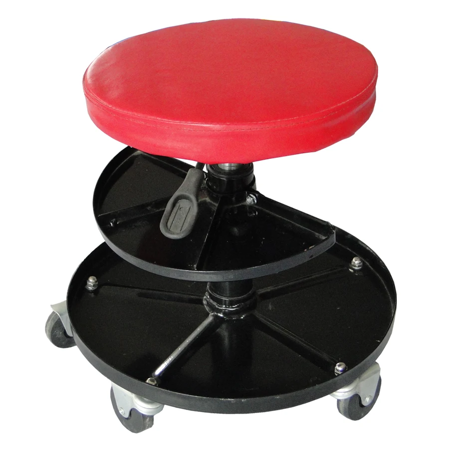 Adjustable Air Roller Hydraulic Mechanic Seat Rolling Stool Swivel
