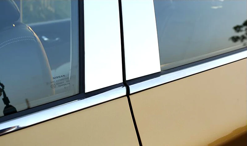 Автостайлинг внешняя Центральная колонна оконная отделка 6 шт. для Nissan Qashqai