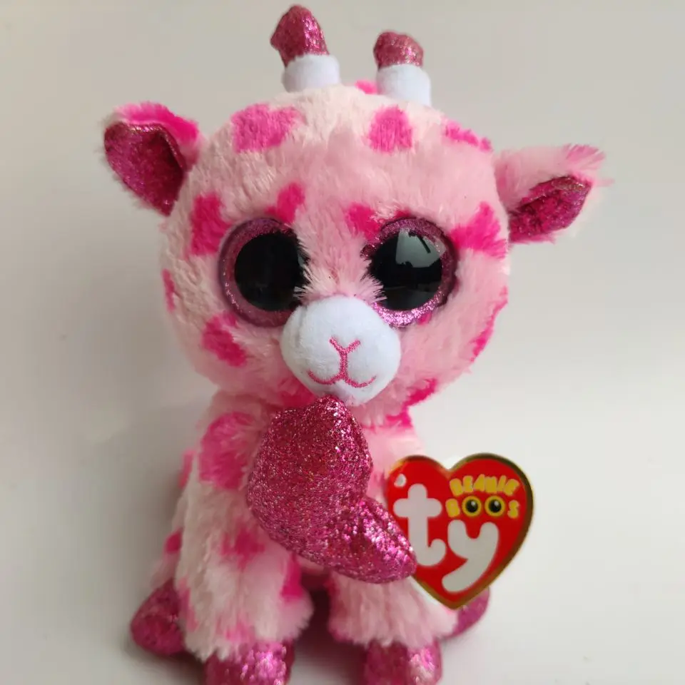

ty sweetums Valentine giraffe with heart tag label collection 1PC 15CM Plush Toys Stuffed animals KIDS TOYS soft toy