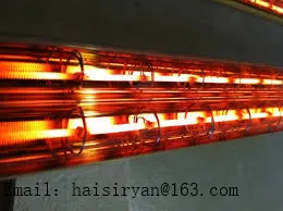 380 В 4000 Вт Heraeus трубчатый ИК-излучатель кварцевый галогенный нагреватель Коротковолновая инфракрасная лампа для отверждения краски