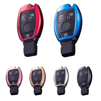 

Car Accessories Alloy Car Key Case Cover Key Shell Storage Bag Protector Wallet Wrap for Mercedes-Benz C-class C200
