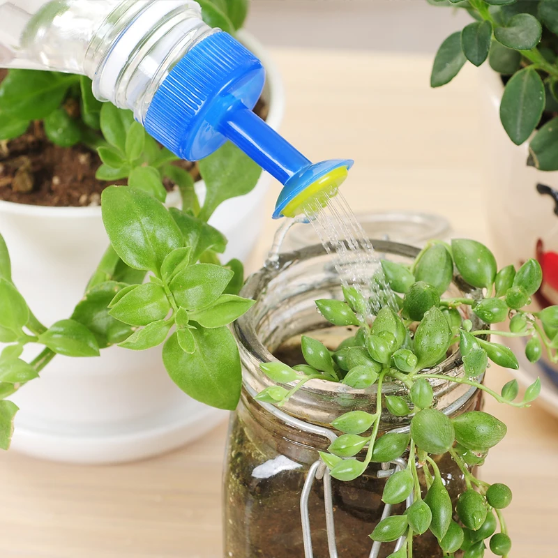 

2pcs! portable small plastic household potted plant waterer gardening tools watering sprinkler kettle mouth,Free shipping.