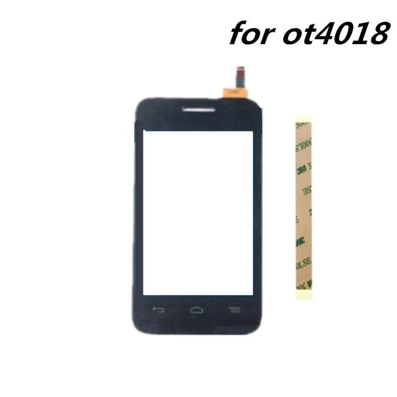 New 3.5inch touch For Alcatel OT4018 touch Screen Front Glass Panel Digitizer Repair Parts Lens Replacement Cell Phone
