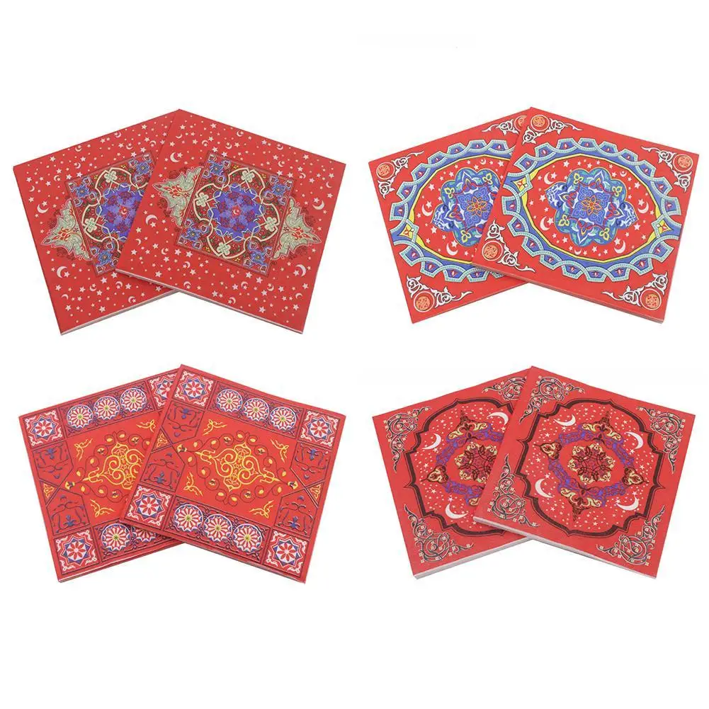 

Ramadan Eid Mubarak decoration Printing paper napkin Table decoration Paper towels