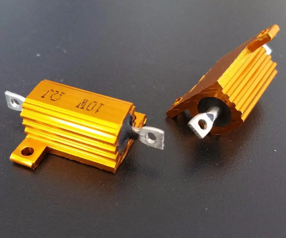 10 Вт мощный металлический резистор алюминиевый Ом 1ohm/2ohm/ 4ohm / 8ohm 1R 2R 4R 8R 10R для