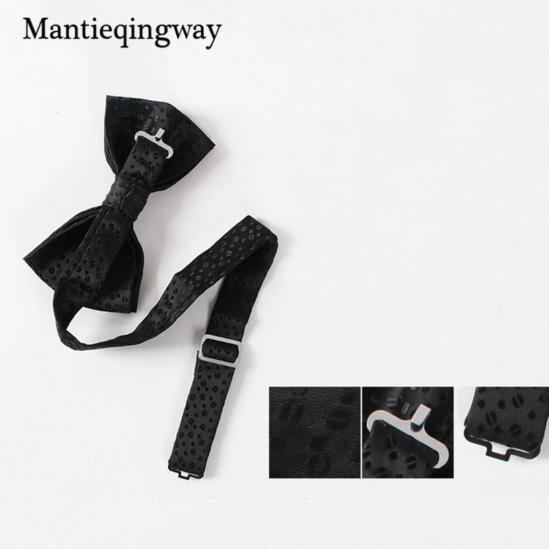 Mantieqingway черный галстук-бабочка модные однотонные галстук-бабочка Noeud Papillon крутая Мужская рубашка с бантом женское платье галстук