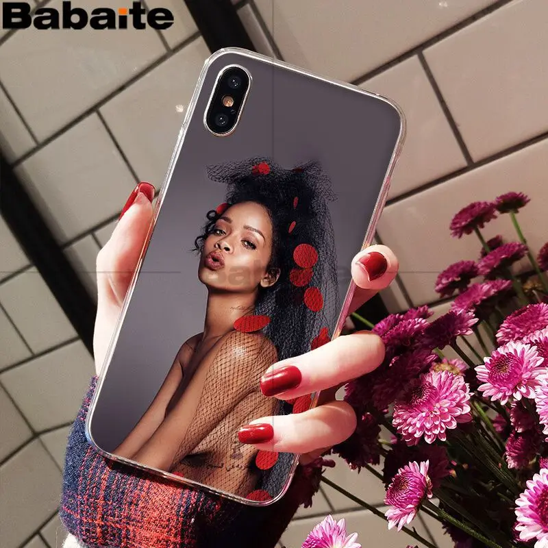 Мягкий силиконовый чехол для телефона Babaite Rihanna Anti Travail Drake из ТПУ для iPhone X XS MAX 6 6S 7 7plus 8 8Plus 5 5S XR