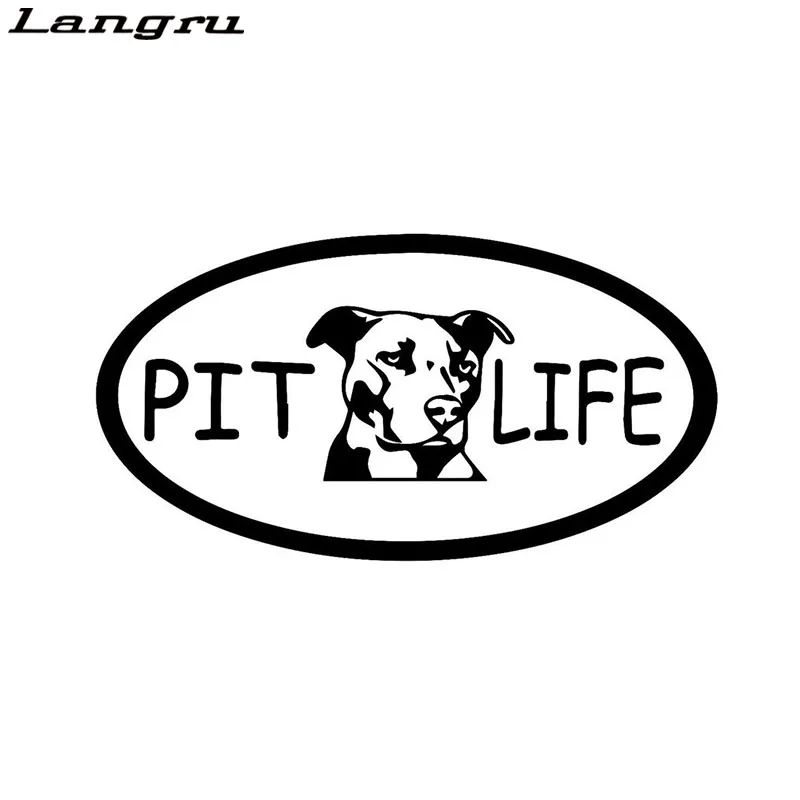 Langru Pit Life Pitbull Грузовик Лодка окна виниловые автомобильные наклейки и стильные