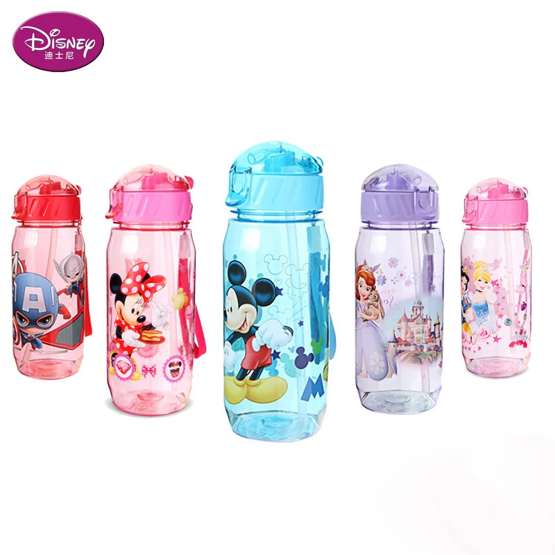 Disney 450 Ml Bebe Minnie Mickey D Alimentation Tasse Avec Paille Dessin Anime Neige Blanc Sport Bouteille D Eau Aliexpress
