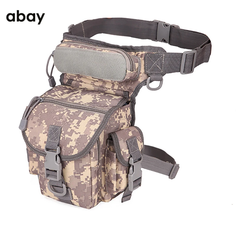 

Men's Military Camouflage Drop Leg Bag Panel Utility Waist Belt Pouch Pack Shoulder Bags Oxford Fanny Packs Men Belt Hip Bum Bag