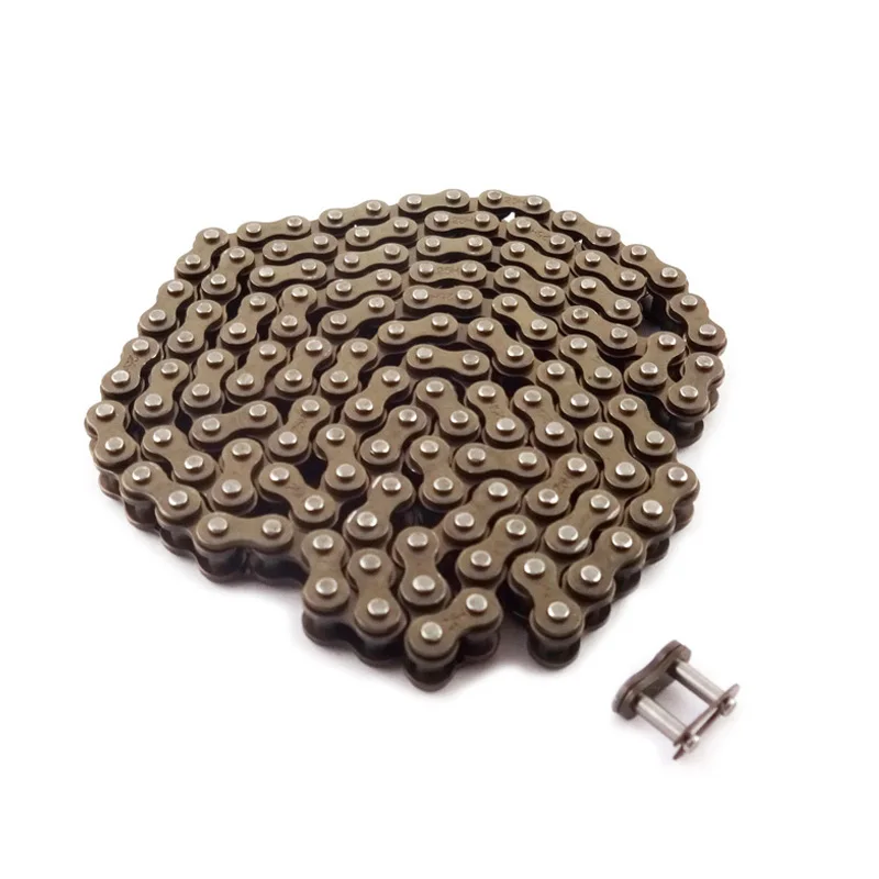 25H Sprocket Chain 146 Links with Spare Master Link for 47cc 49cc 2 Stroke Dirt ATV Quad 4 Wheeler Pocket Bike Mini Moto