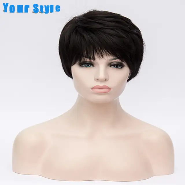 Your Style Synthetic Short Cut Curly Hairstyles Natural Afro Hair