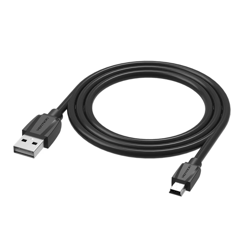 Vention Mini USB кабель 1 м 1,5 м 2 м Mini USB к USB кабель для зарядки данных для сотового телефона MP3 MP4 gps камера HDD мобильный телефон