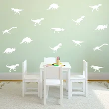 Виниловые наклейки на стену с мультяшным животным динозавром, декор для детской комнаты, домашний декор, съемные наклейки на стену C52