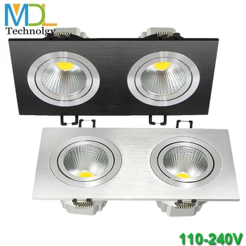 

Square LED Down light COB Ceiling Spot Light 5W 7W 10W 14W 20W 40W Recessed night light AC85-265V down lamp Home Lighting