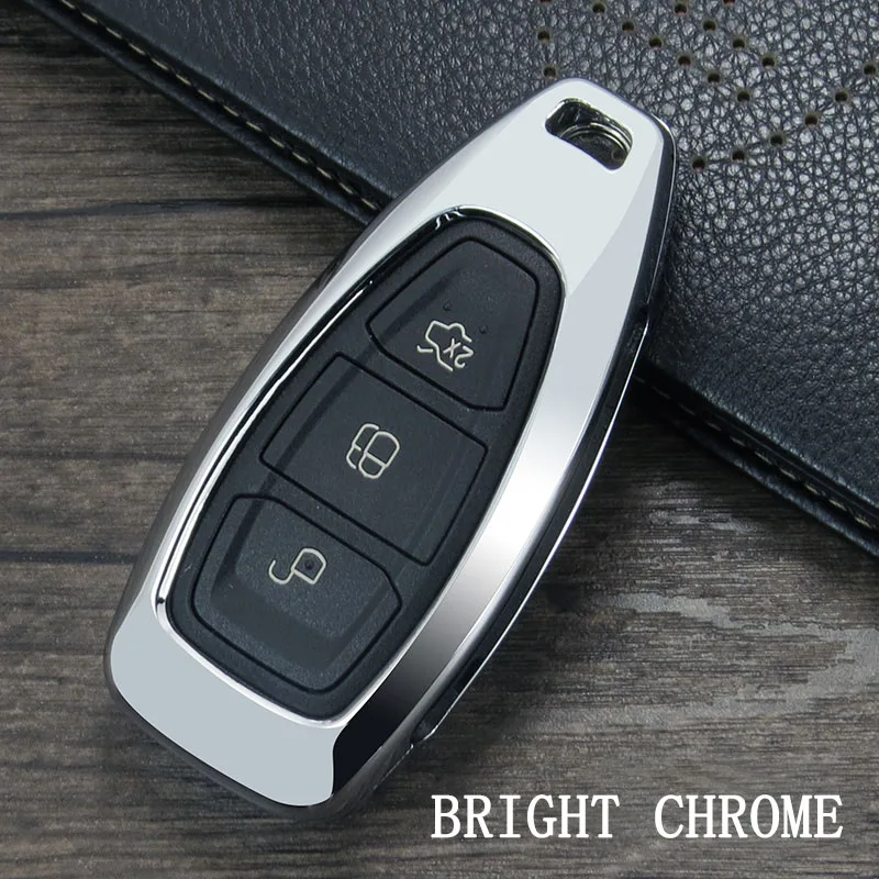 New Fashion Zinc Alloy Car Styling Key Remote Key Case Cover Key ring is For Ford Focus Fiesta Kuga C-Max Galaxy - Название цвета: type1