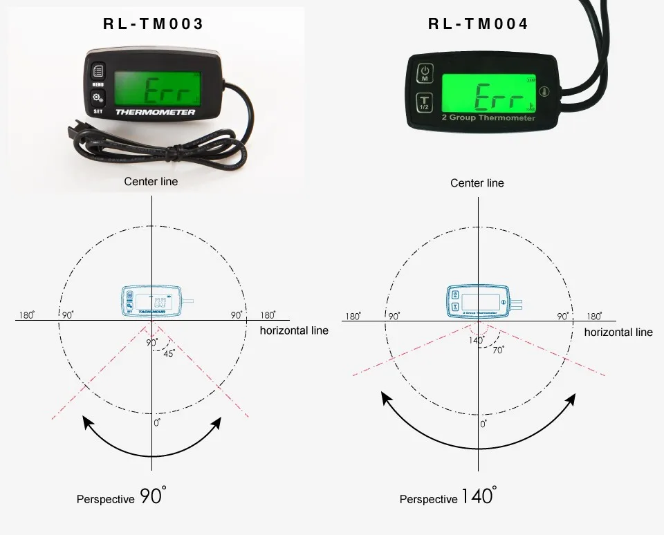 Цифровой 2 темп метр термометр датчик температуры метр для питбайк мотоцикл генераторы снегоходы моторное масло RL-TM004