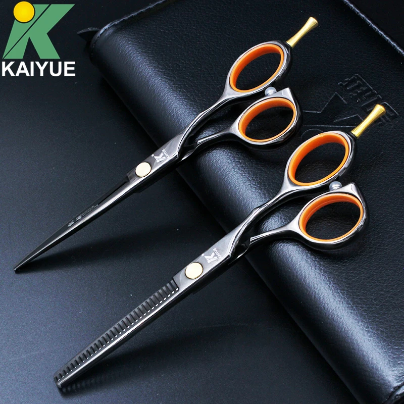 KAI YUE Professional 5 5 inch Hair Scissors High Quality Cutting Thinning Hair Shears Hairdressing Salon