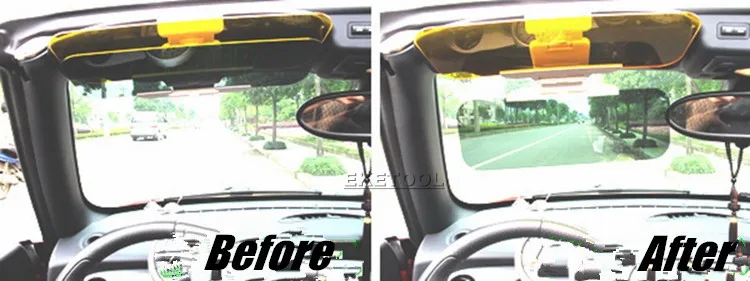 Высокое Качество PP Автомобильный солнцезащитный козырек анти-Dazzle Googles для водителя защитный день и ночь меняемое зеркало солнцезащитный козырек блочное зеркало