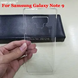 Для samsung Galaxy Note9 примечание 9 N9600 6,4 дюймов новый жесткий корпус ультра тонкий прозрачный жесткий Пластик крышка DIY защитная пленка