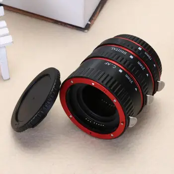 

Colorful Metal TTL Auto Focus AF Macro Extension Tube Ring for Canon EOS EF EF-S 60D 7D 5D II 550D Red
