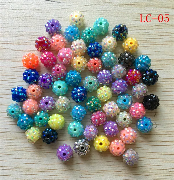 

(choose size) 12mm/16mm mix AB color Resin Rhinestone Beads