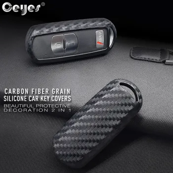 

Ceyes Smart Shell Car Styling Accessories Case For Mazda 3 2 5 Mazda 6 Axela CX-3 CX-5 CX7 Fob Stickers Auto Carbon Fiber Covers