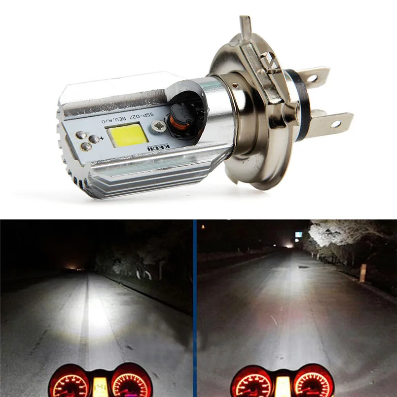 H4Led мотоциклетные передсветильник фары Cob 12 36 в 2017 лм h I LampScooter яркий Передний