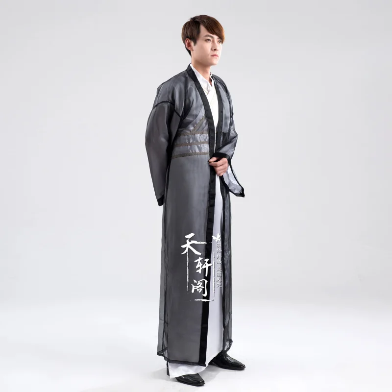 Фехтовальщик hanfu костюм древней китайской одежды для мужчин династий воины Косплей древнем Китае воин костюм Longue Халат