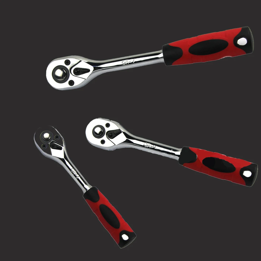 l /4 3/8 1/2 Gourd Head Socket Wrench 1pcs Flying 72 Teeth Chrome