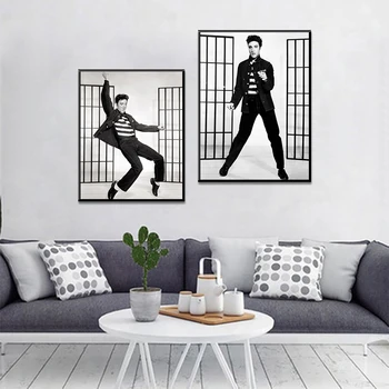 

Home Decoration Canvas Prints Wall Artwork Modern Pictures Elvis Presley Painting Modular Nordic Style Poster For Living Room