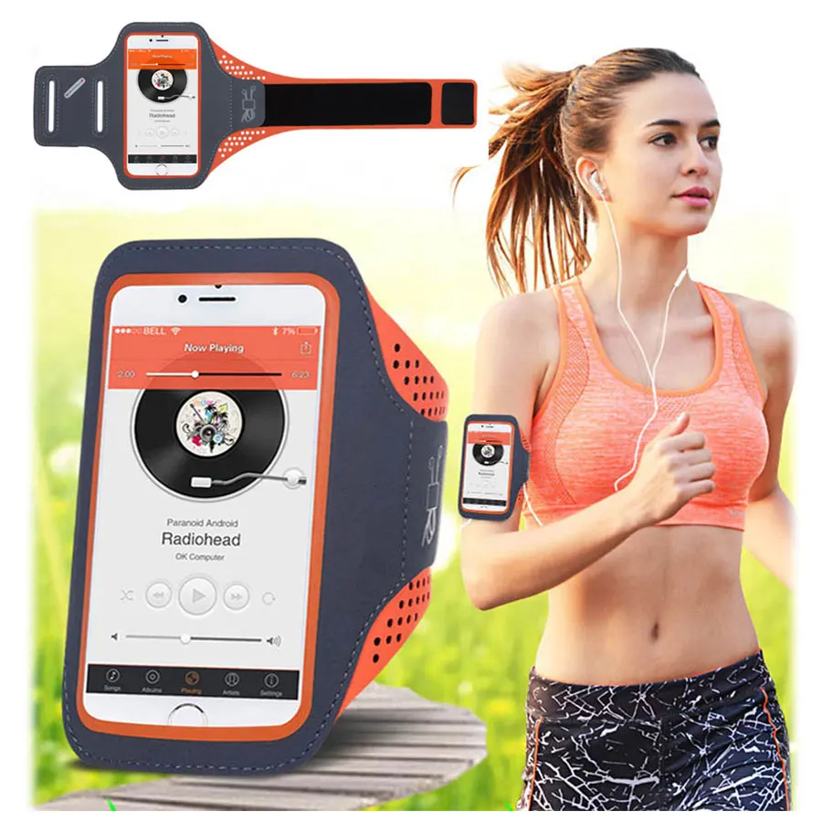 

Waterproof Sport Armband Case For iPhone 6 S Plus 7 8 Plus GYM Running Arm Band Belt Bag Cover for 4.7 inch 5.5 inch Smartphone