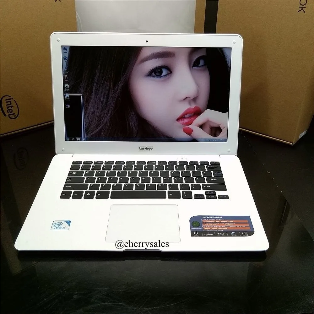14inch laptop ultrabook 8GB DDR3 500GB HDD In-tel J1900 Quad core 2.0Ghz WIFI HDMI webcam USB3.0 notebook computer