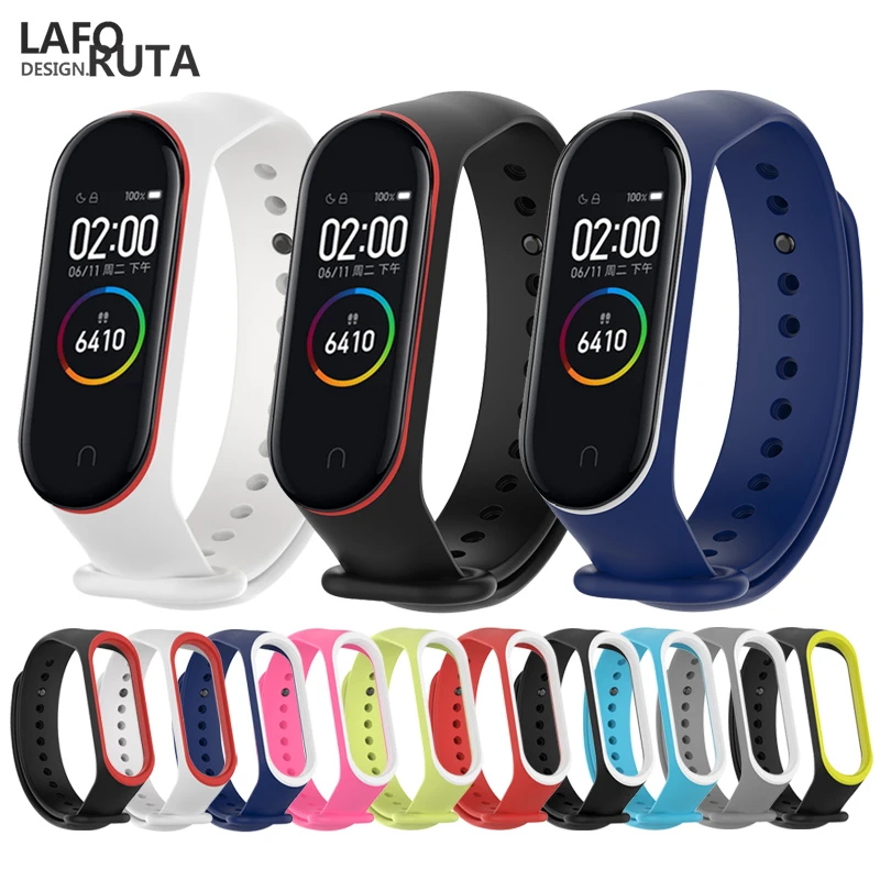 Laforuta Mi Band 4 ремешок для Xiaomi браслет силиконовый Miband 3 сменный Band3|Ремешки часов| |