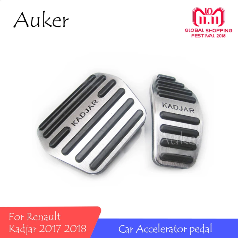 For Renault Kadjar 2017 2018 Refit Accelerator Pedal Plate Footrest Treadle Clutch Throttle Brake Foot Pedal