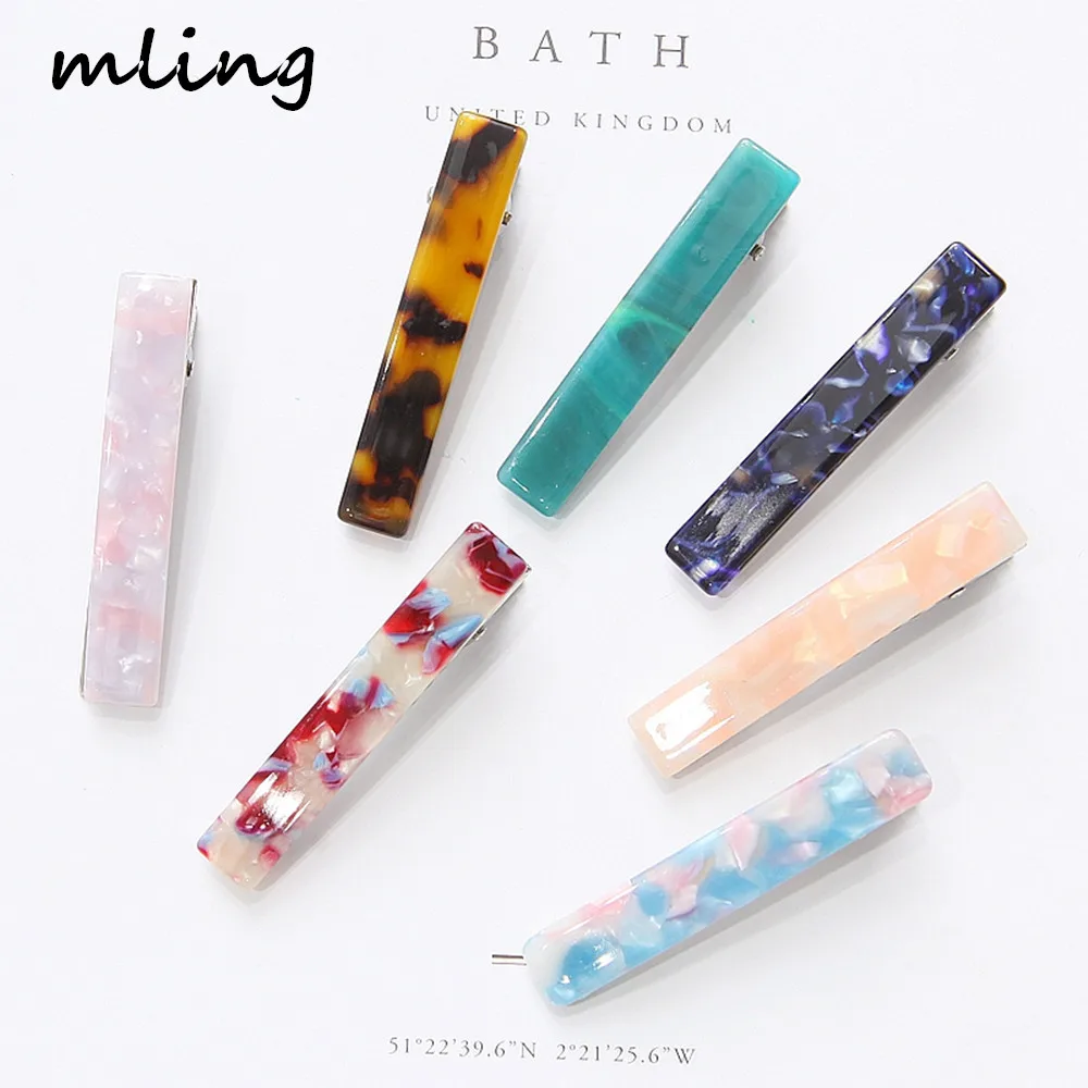 

1pcs Hot Sale Resin Acetate Hair Clip for Women Barrettes Hair pin Hairgrips Hair Styling Accessories For Girls Headwear Gifts