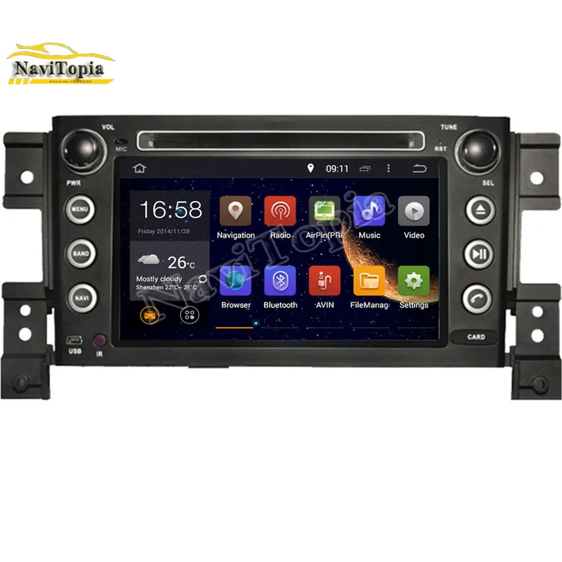 NAVITOPIA 4G RAM 64G ROM PX6 Six Core Android 9.0 Car DVD Radio Multimedia Player GPS Navigation for SUZUKI GRAND VITARA 2005- | Автомобили