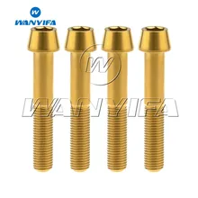 M10 x 60mm 1.25 Taper Head Titanium Ti For Ducati Front Brake Caliper Motor Bike Bolt Bike Accessory 4pcs